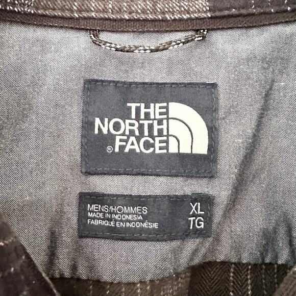 The North Face Grey Striped Stayside Chamois Long Sleeve Button Flannel Shirt XL - Picture 6 of 11
